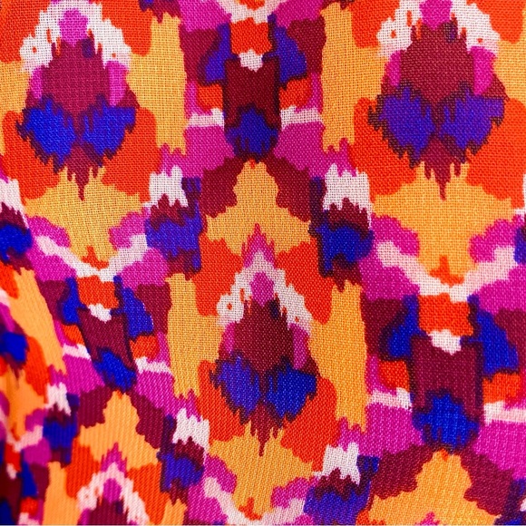 Old Navy Geometric Print V-Neck Sheer Swimwear Cover-Up fits M/L - Picture 5 of 11